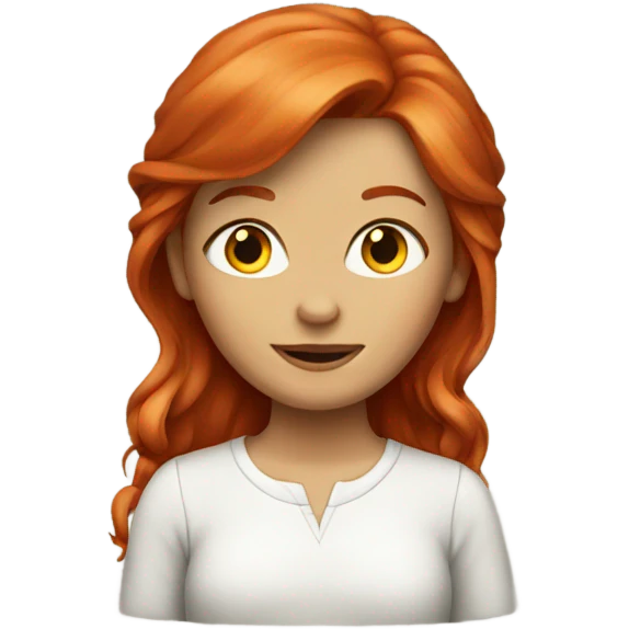 Redhead girl emoji