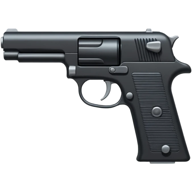black metal pistol emoji