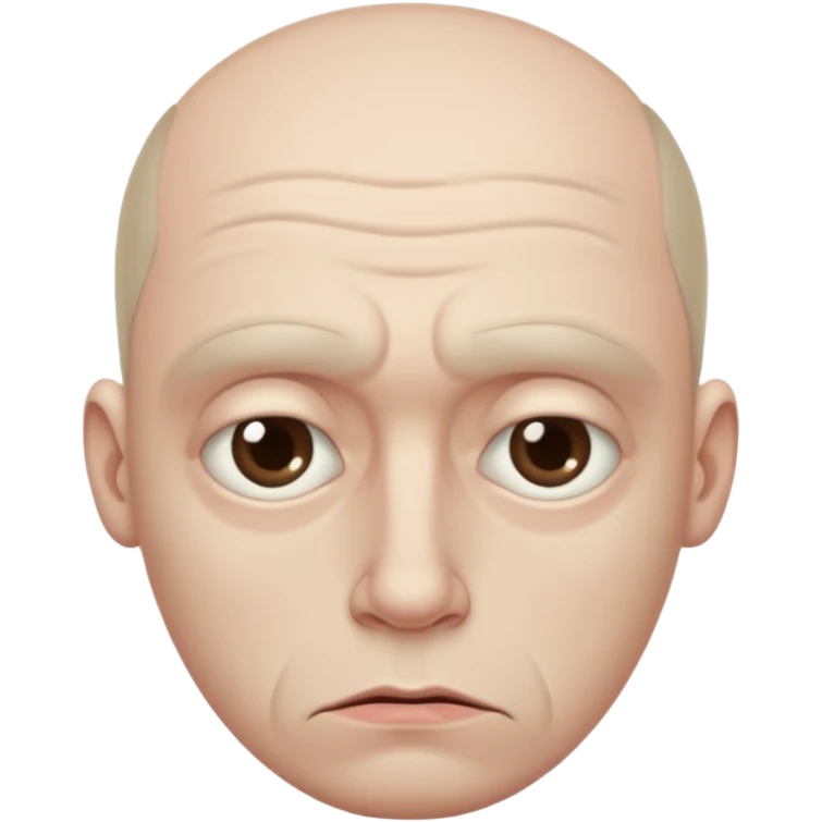 a gloomy, sad, ugly man emoji