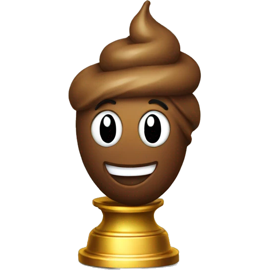 Poop emoji trophy emoji
