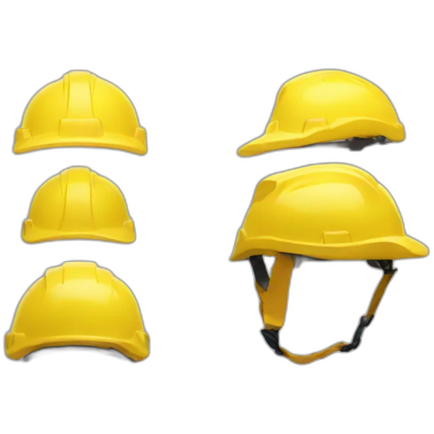 Yellow helmet construction emoji