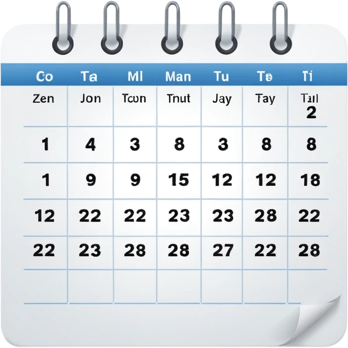 paper calendar sheet. emoji