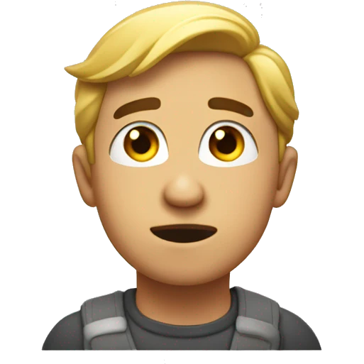 shoulder shrug, careless look, little smile, no teeth emoji