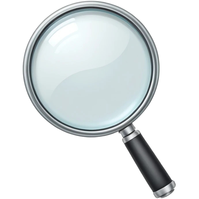 Sinple magnifying glass emoji