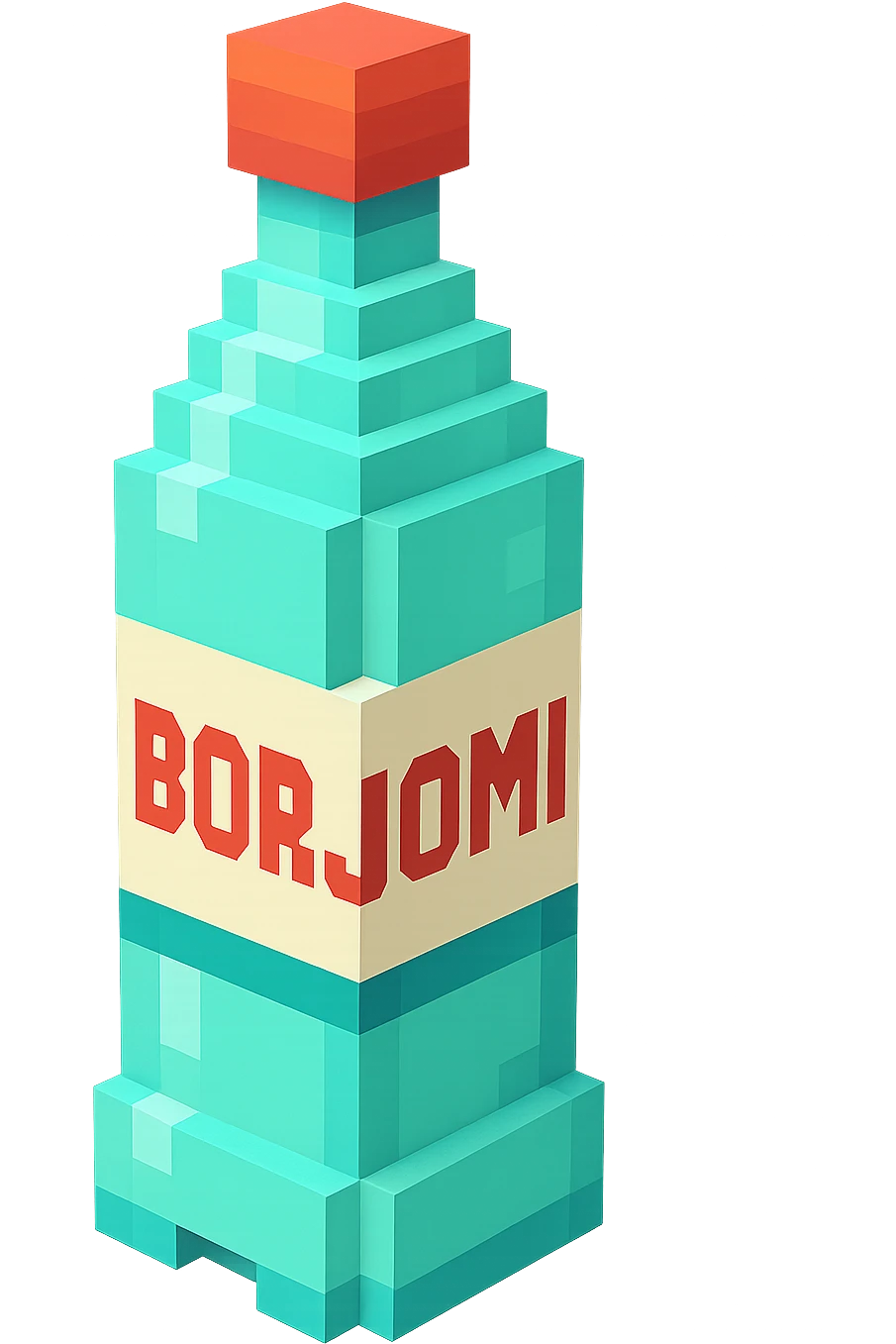 бутылка borjomi, no background emoji