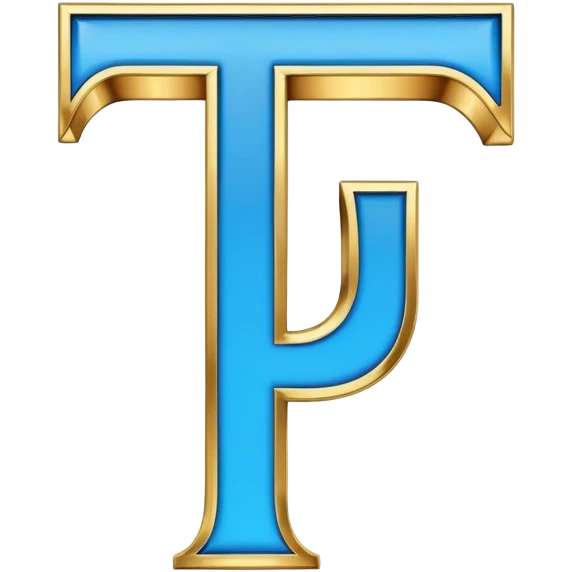 Bold Black-Blue-White-Gold Font Letter “i” emoji