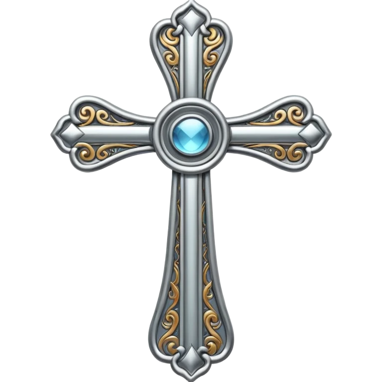 metal elegant cross emoji