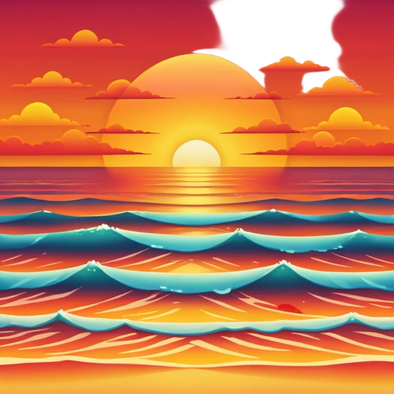 ocean sunset horizon emoji
