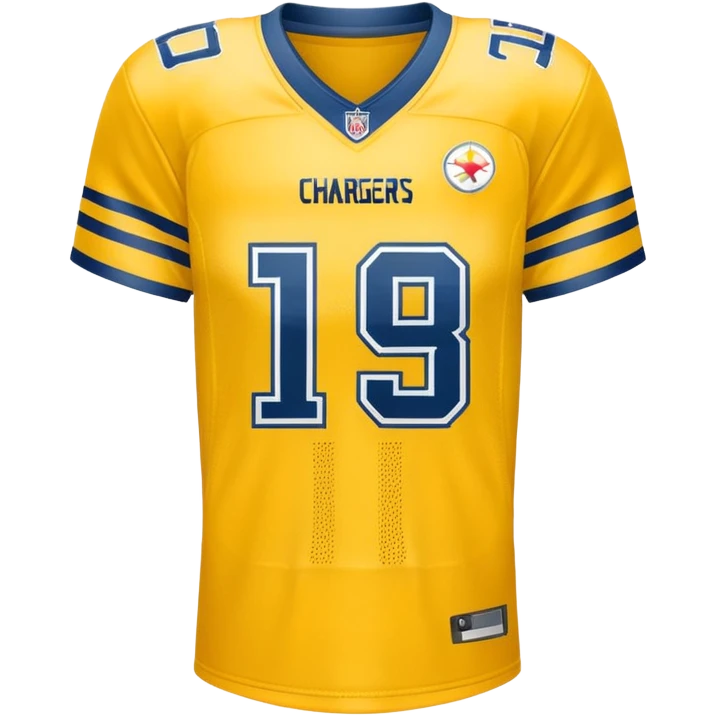 yellow football chargers jersey emoji