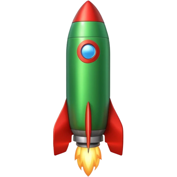 green (EAF3B2) rocket  emoji