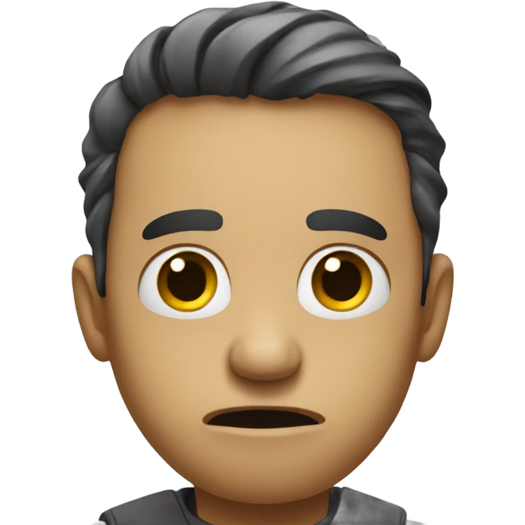 IT guy looking afraid emoji
