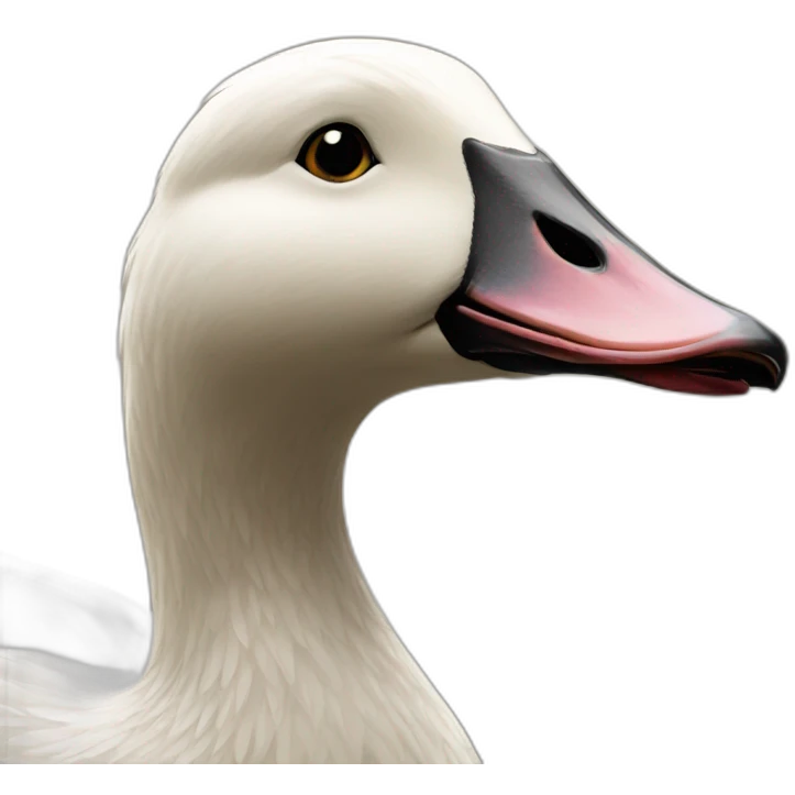 fancy goose drinking beer emoji