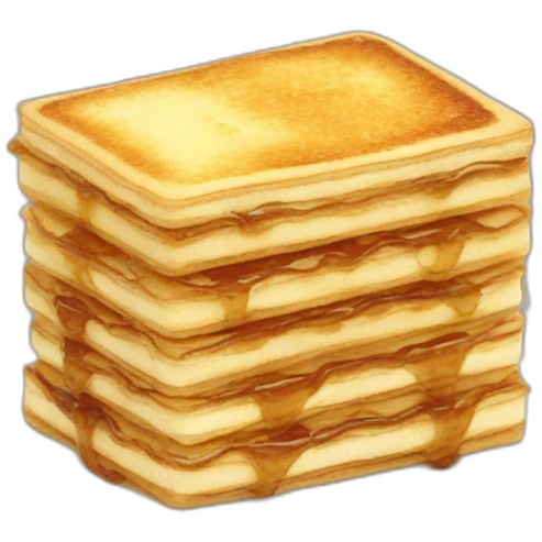 kaya toast mille feuille emoji