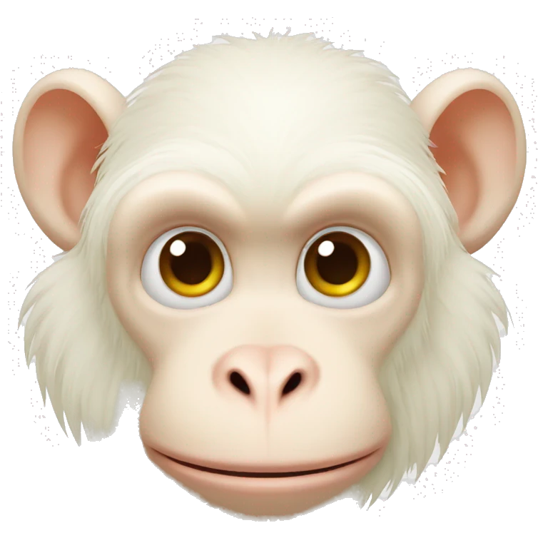 albino monkey emoji