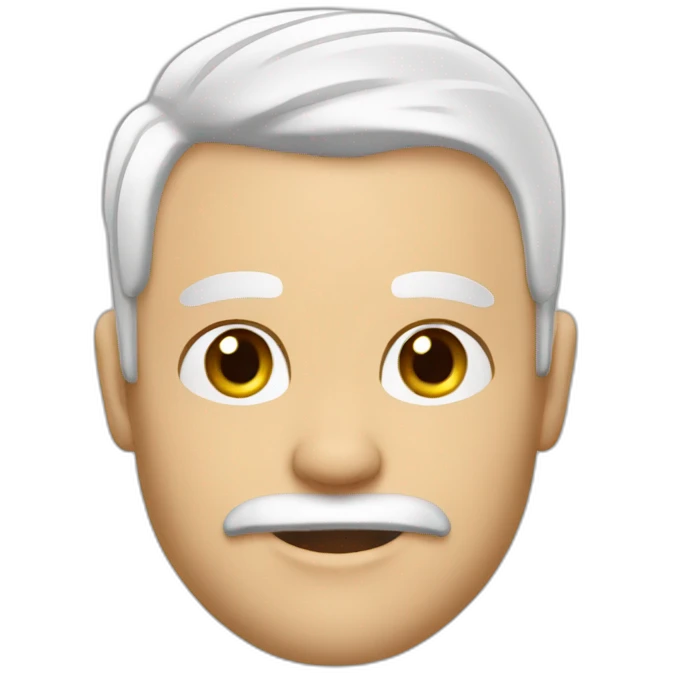 homme blanc cheveux courts, bras tatoués emoji