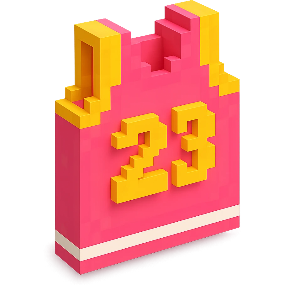 розовая баскетбольная майка с надписью "23", no background emoji