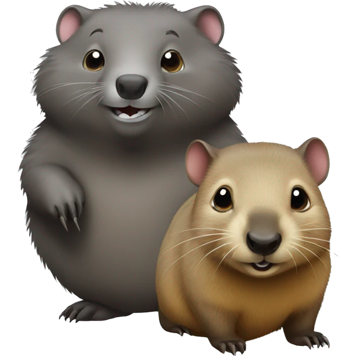 wombat and marmot emoji