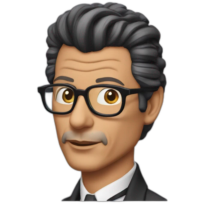 jeff goldblum black hair emoji
