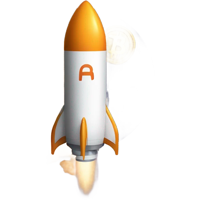 Bitcoin going to the moon  emoji