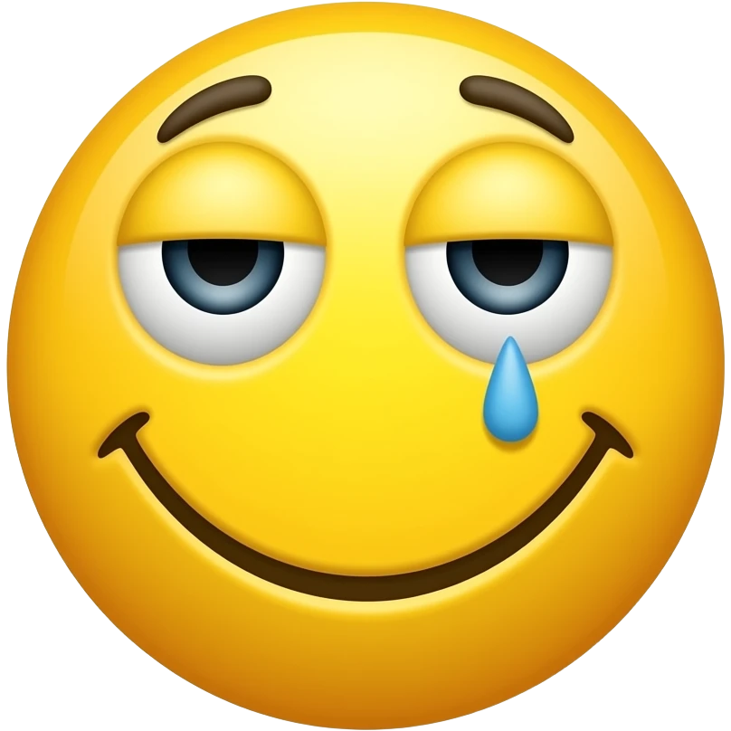 emojis.com Fruncir el seño Emoji emoni Yellow smiley emoji that's Tired and says Good morning emoji