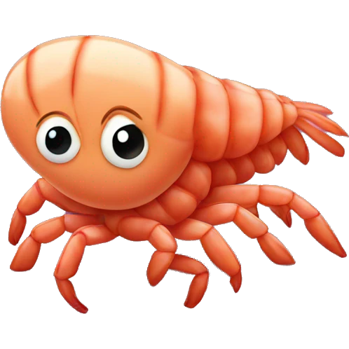 embarrassed shrimp emoji