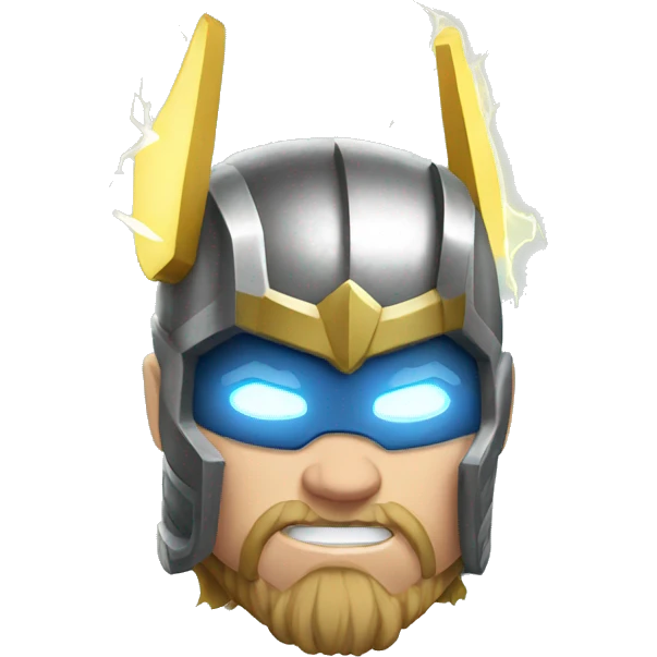 thor with lightning  emoji
