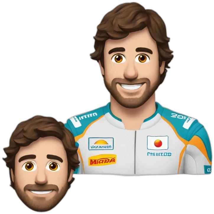 Fernando Alonso con cara de sorpresa emoji