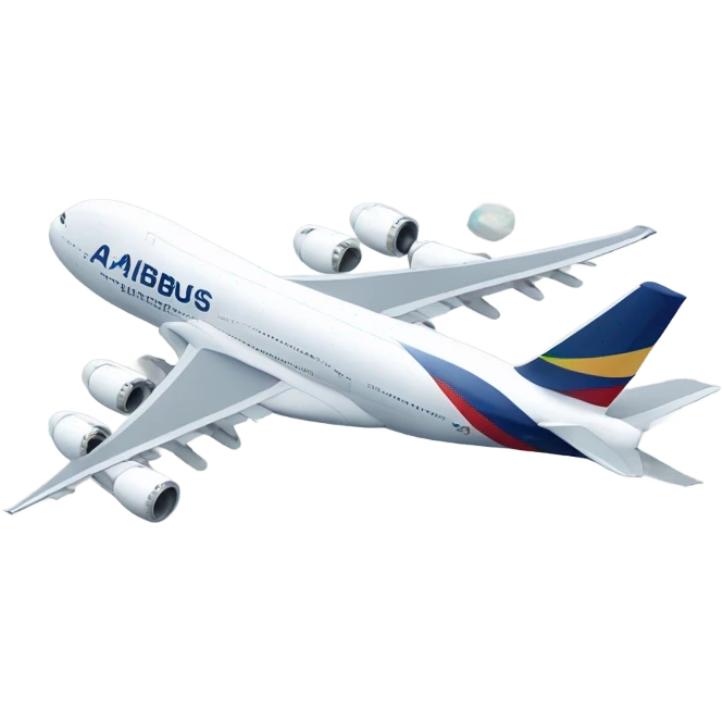 Winking airbus a380 emoji