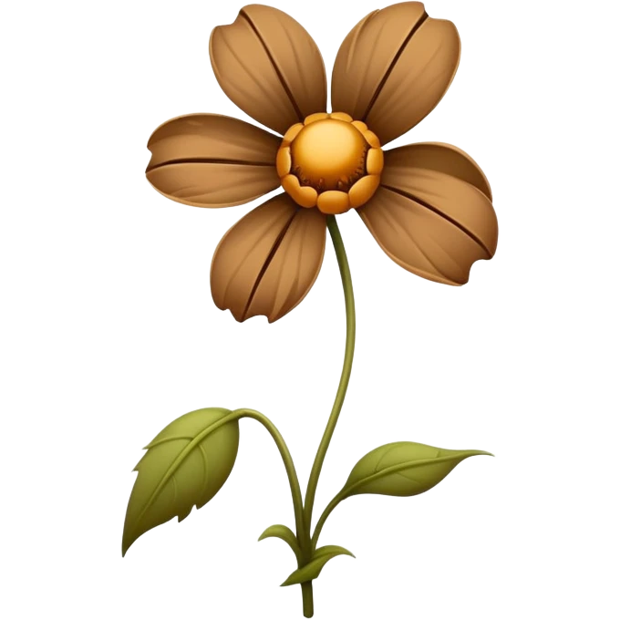 the flower wilted emoji