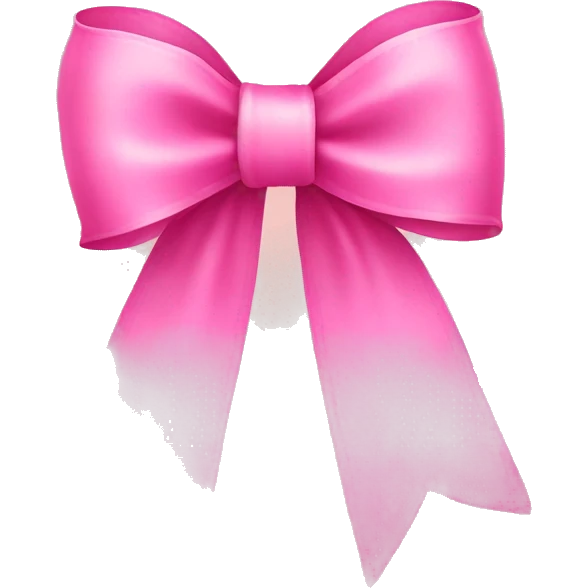 Pink bow ribbon emoji