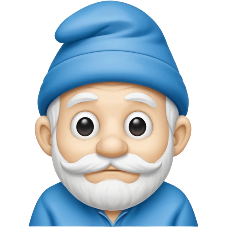 grandfather smurf  emoji