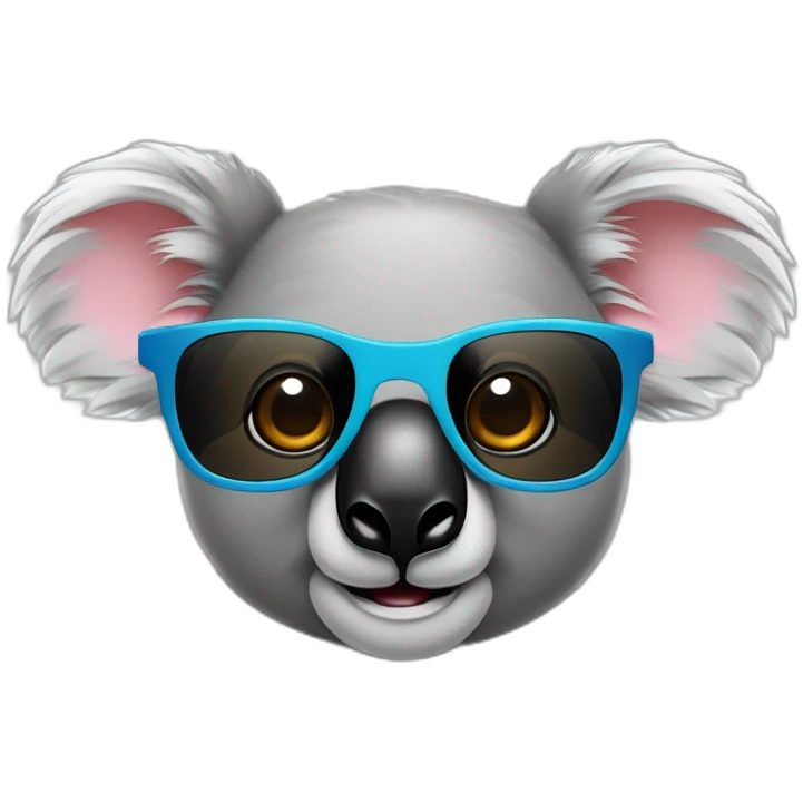 Koala avec des lunettes de soleil emoji