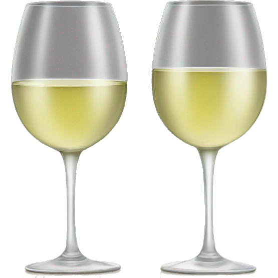 White wine glasses  emoji