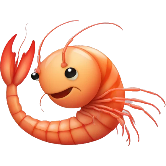 cute shrimp emoji
