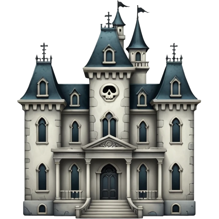 white haunted mansion emoji
