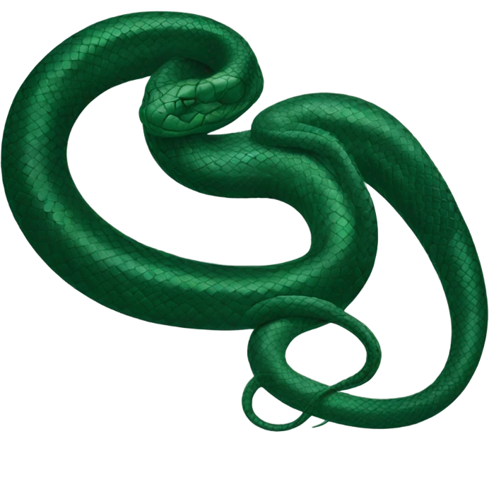 dark green snake Slytherin emoji