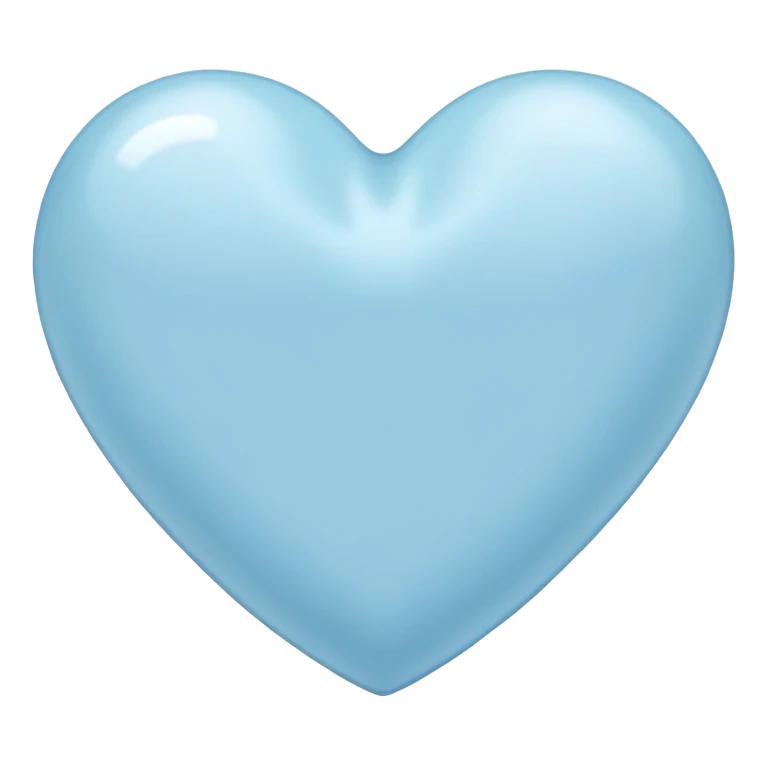 pastel blue heart emoji