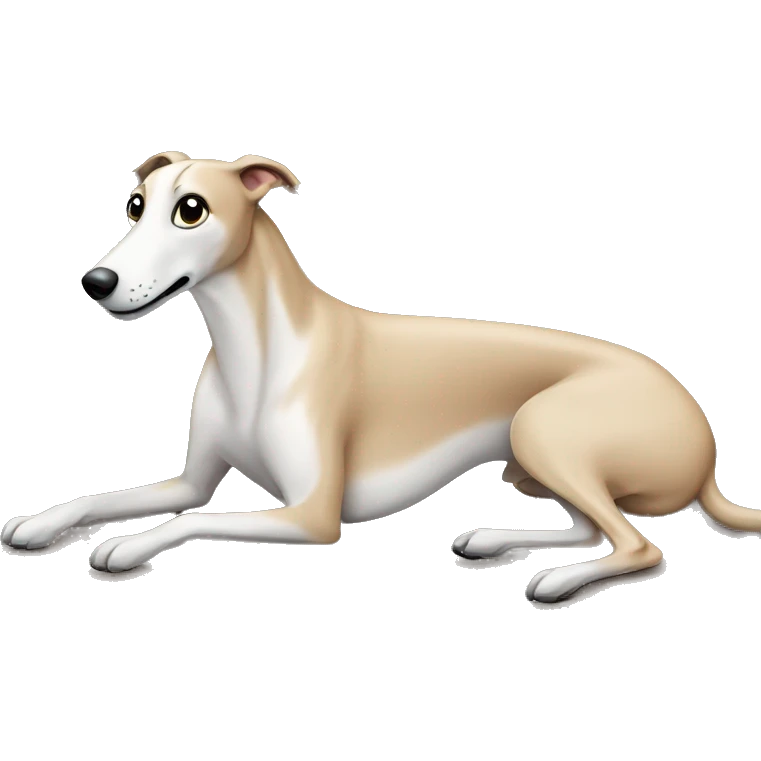 greyhound that roaches on a couch emoji