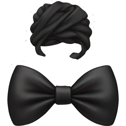 Black bow emoji