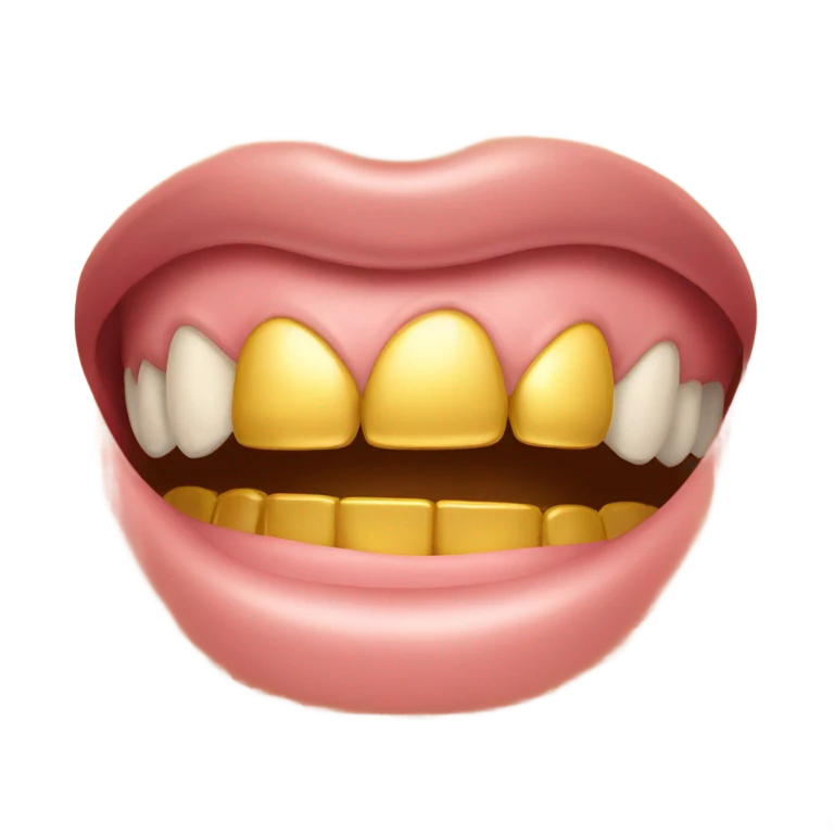 Gold tooth emoji