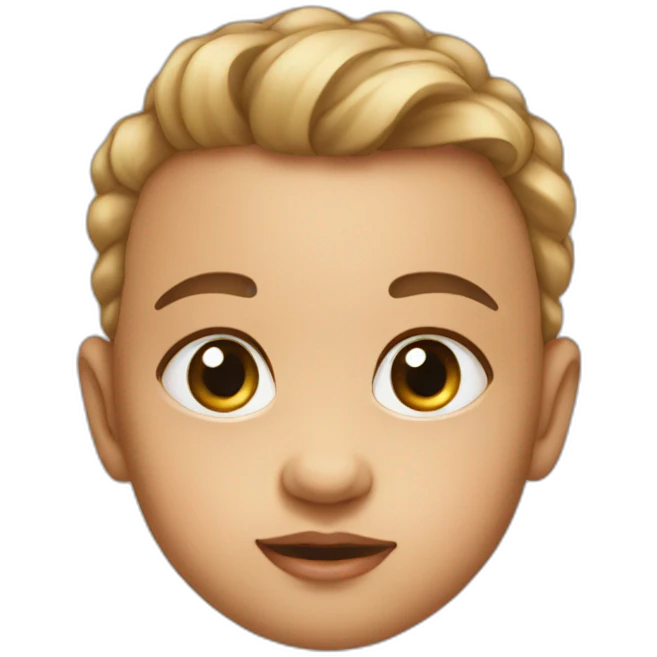baby with diamond eyes emoji