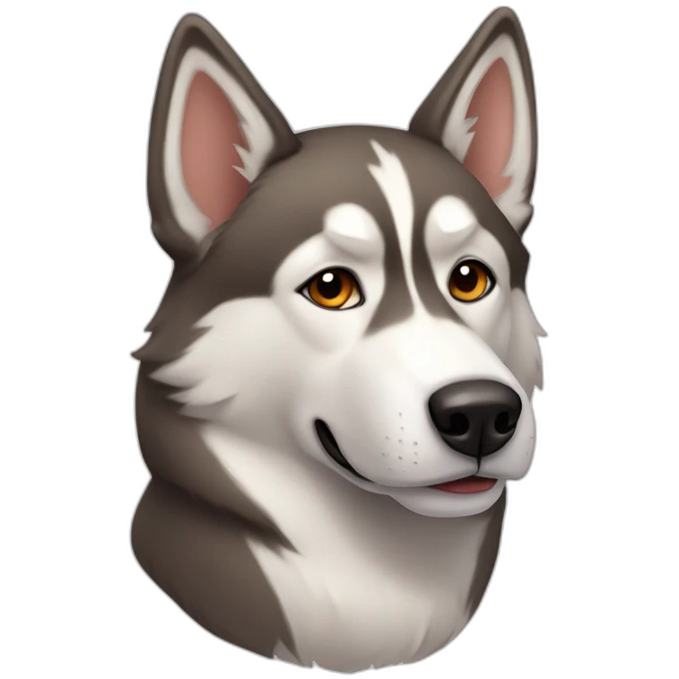 tan husky emoji