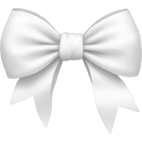 white bow  emoji