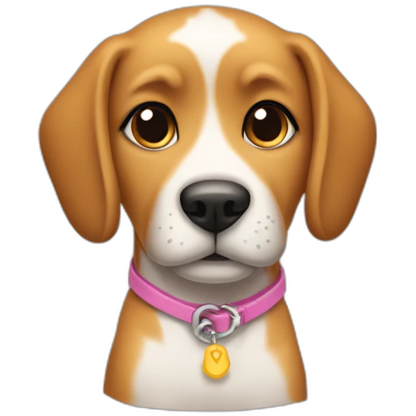 Dogy girl sitting as dog style wearing bikini emoji