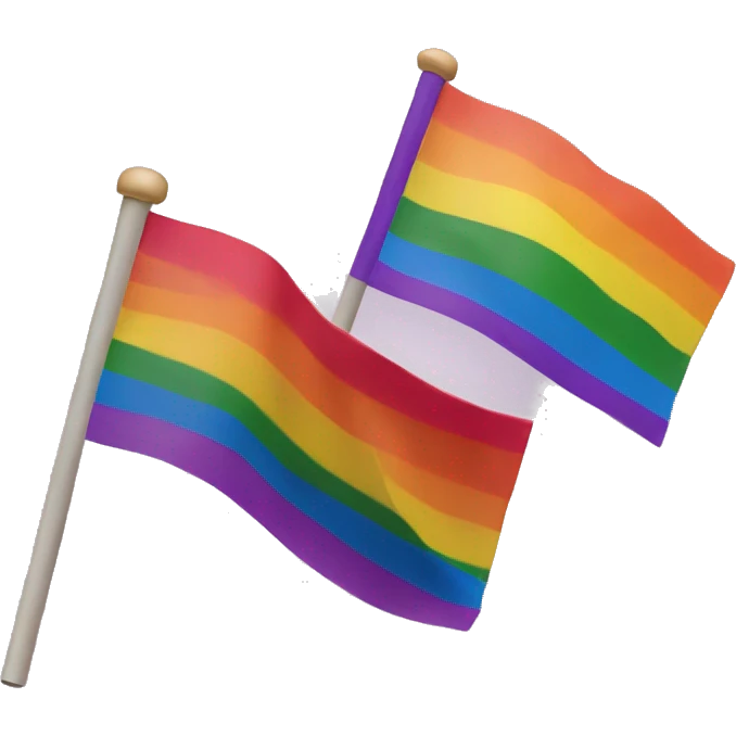 bi flag with gay flag emoji