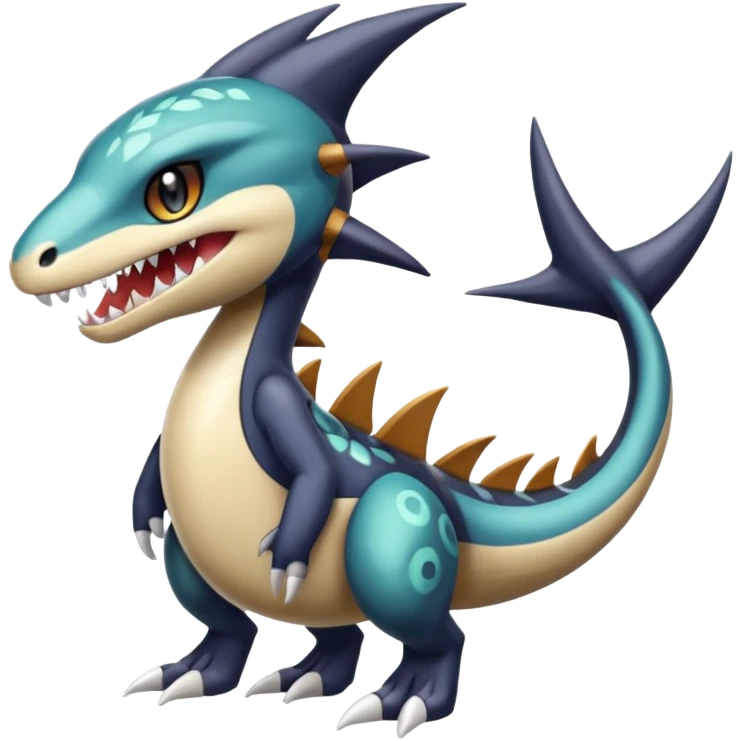 Meloetta-Garchomp-Pokémon-Fakémon-fusion-hybrid-creature emoji