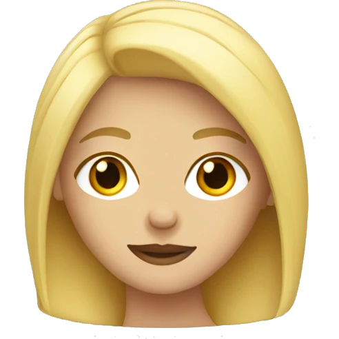 Blonde girl emoji