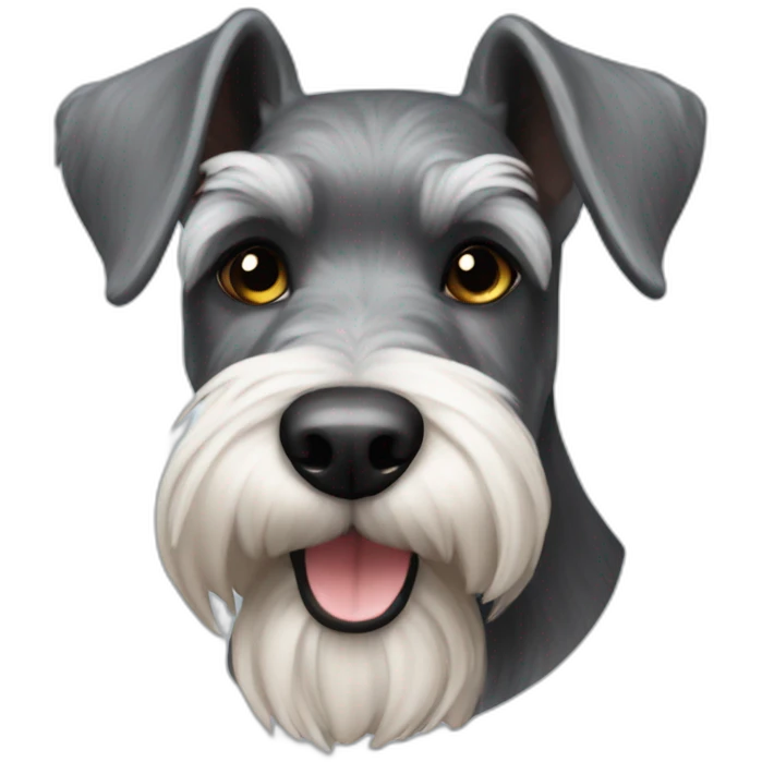 Miniature Schnauzer lucky emoji