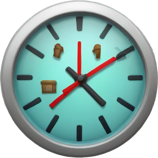make me 3d emoji of trade limit clock  emoji