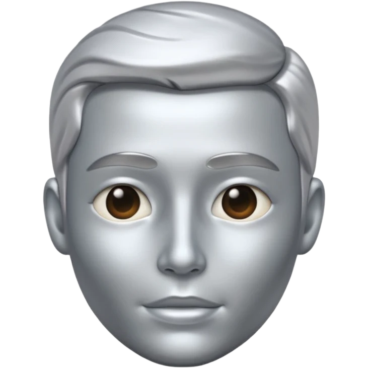 A portrait cast with tin emoji